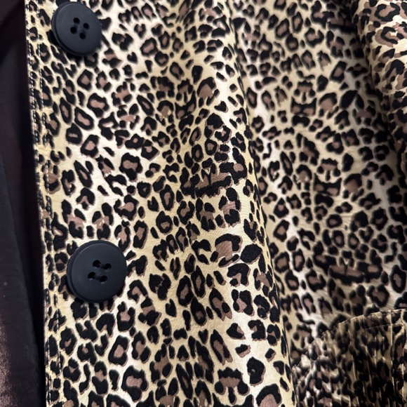 Reversible Leopard Print Trench Coat – Oversized Fit – Approx. XL - Picture 4 of 13
